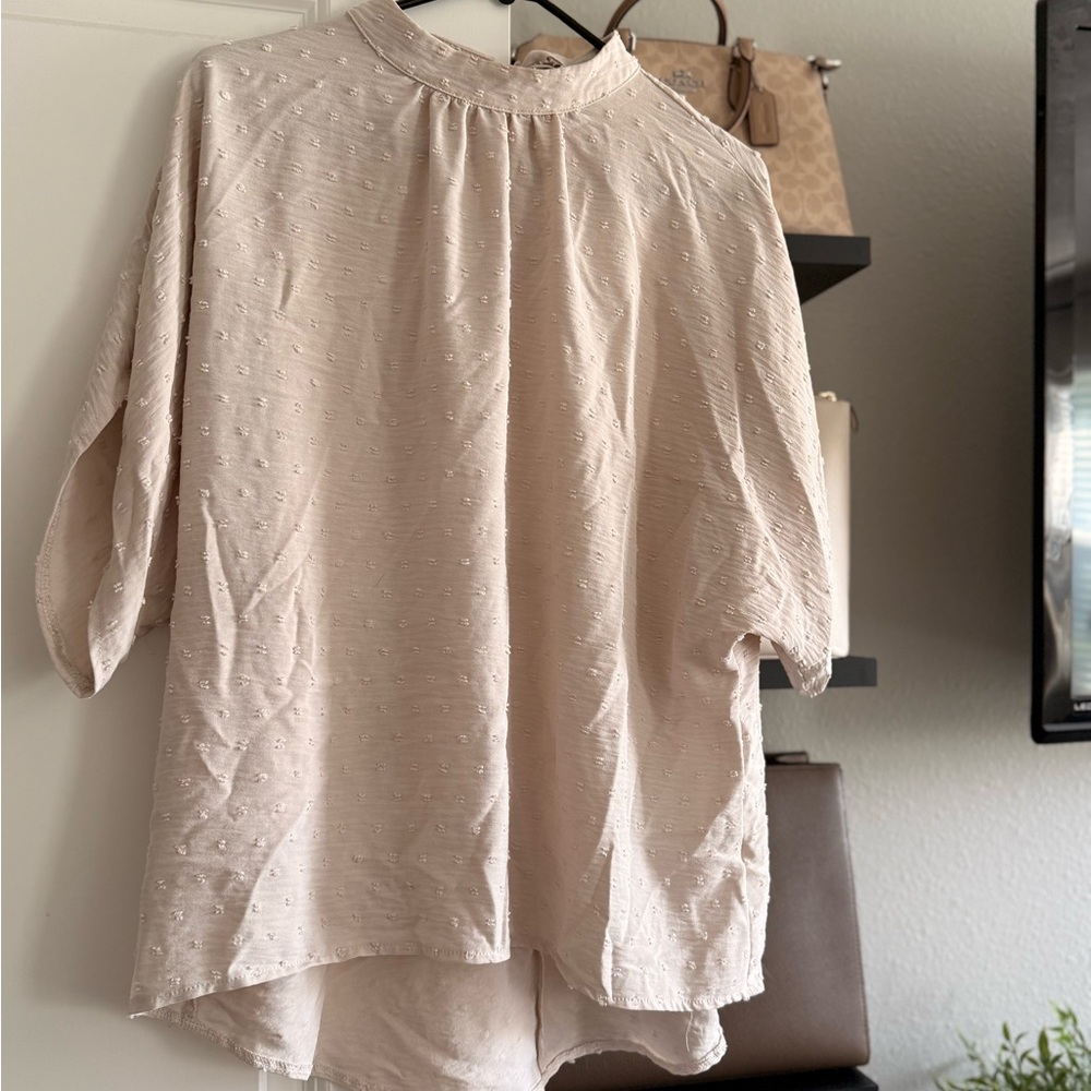 Elegant Cream Women's Top
